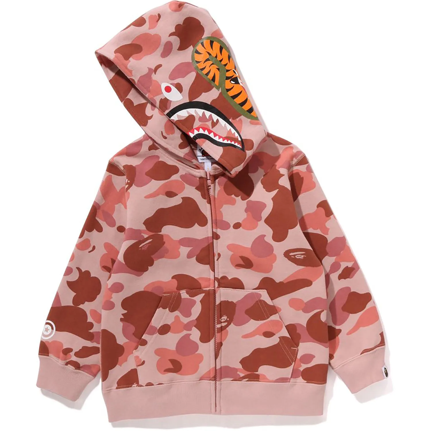 1ST CAMO SHARK ZIP HOODIE KIDS