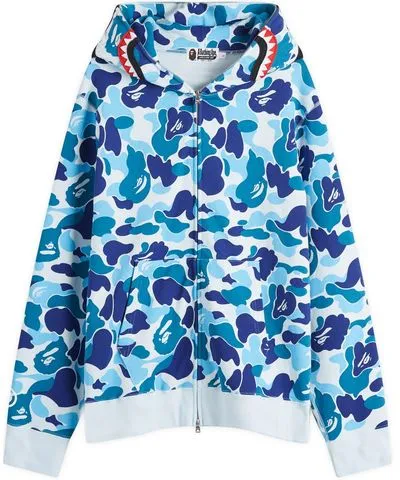 A Bathing Ape Men's ABC Camo Shark Full Zip Hoodie