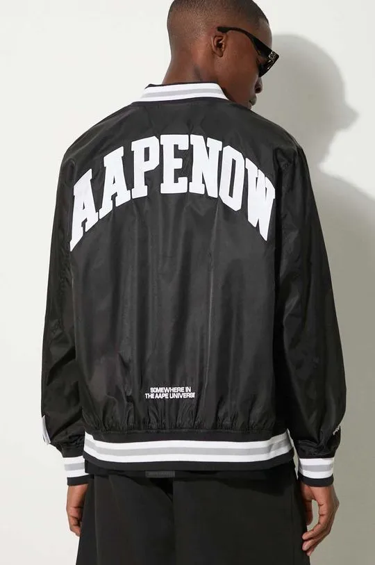 AAPE bomber jacket men’s black color AAPLJM7639XXM