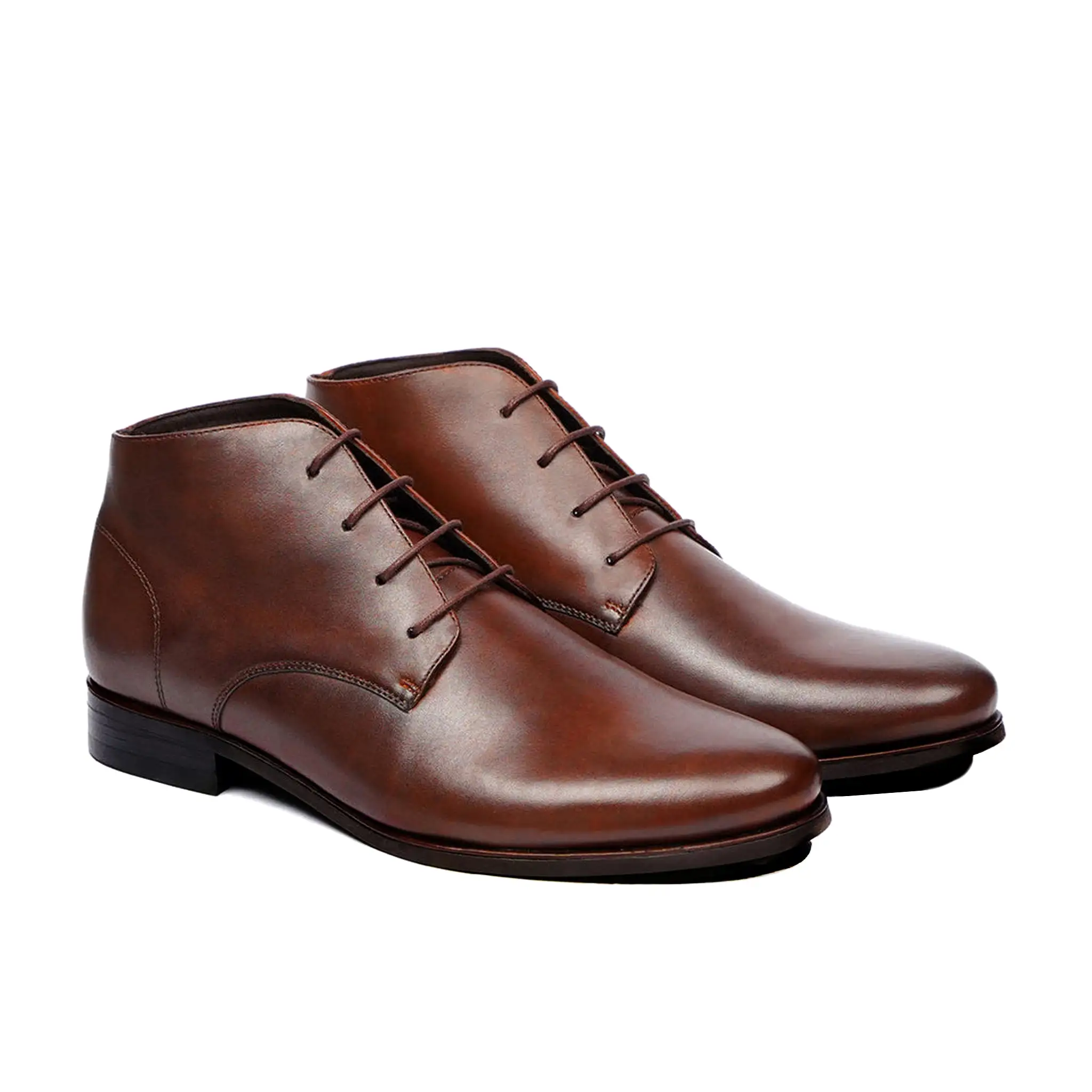 Abdo - Men's Reddish Brown Calf Leather Chukka Boot