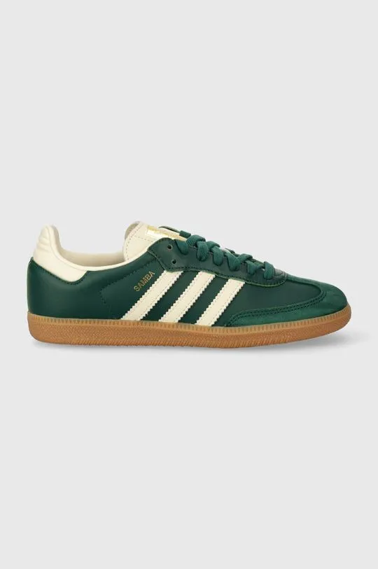 adidas Originals leather sneakers Samba OG W green color IE0872