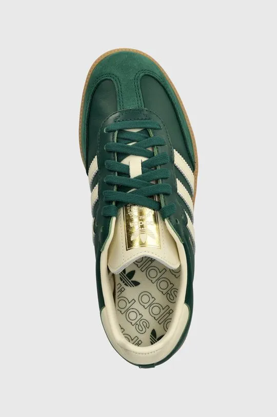 adidas Originals leather sneakers Samba OG W green color IE0872