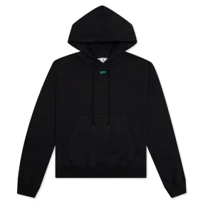 Alien Mush Boxy Hoodie - Black/Green