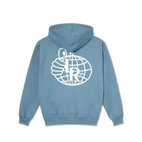 Atlas monogram Hoodie (Blue Mirage/White)