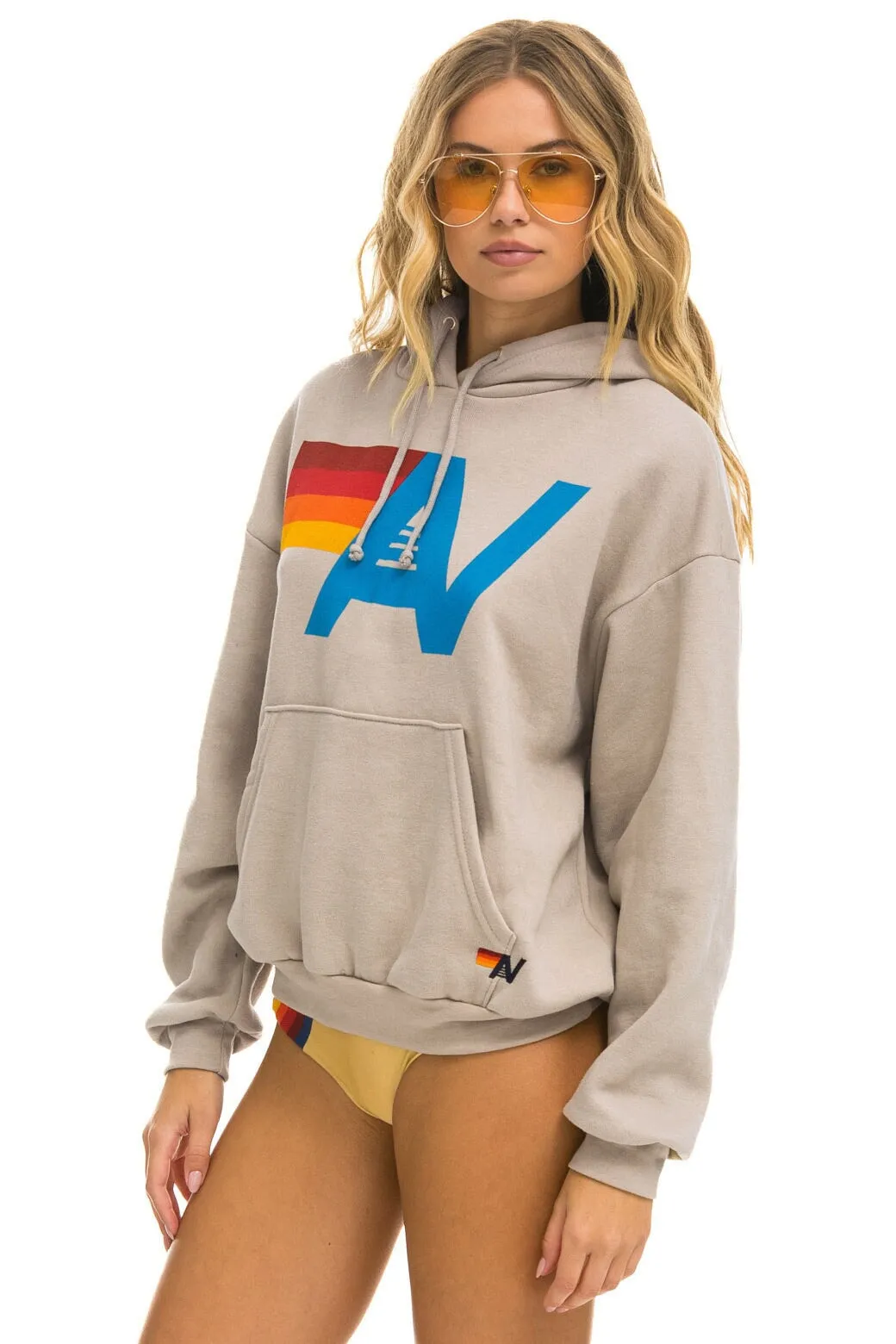 Aviator Nation Logo Pullover Relaxed Hoodie