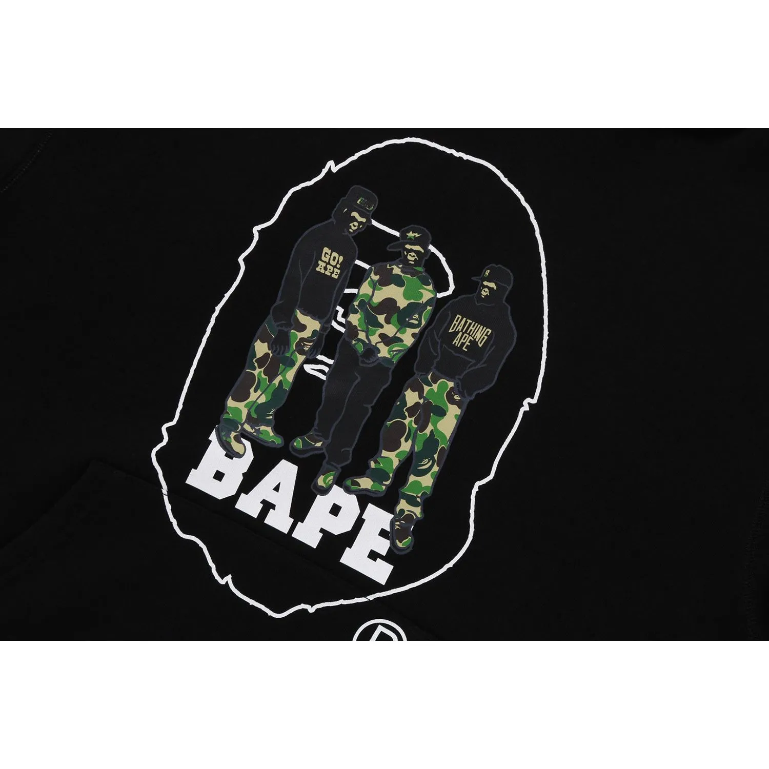 BAPE SPORT GRAPHIC PULLOVER HOODIE MENS