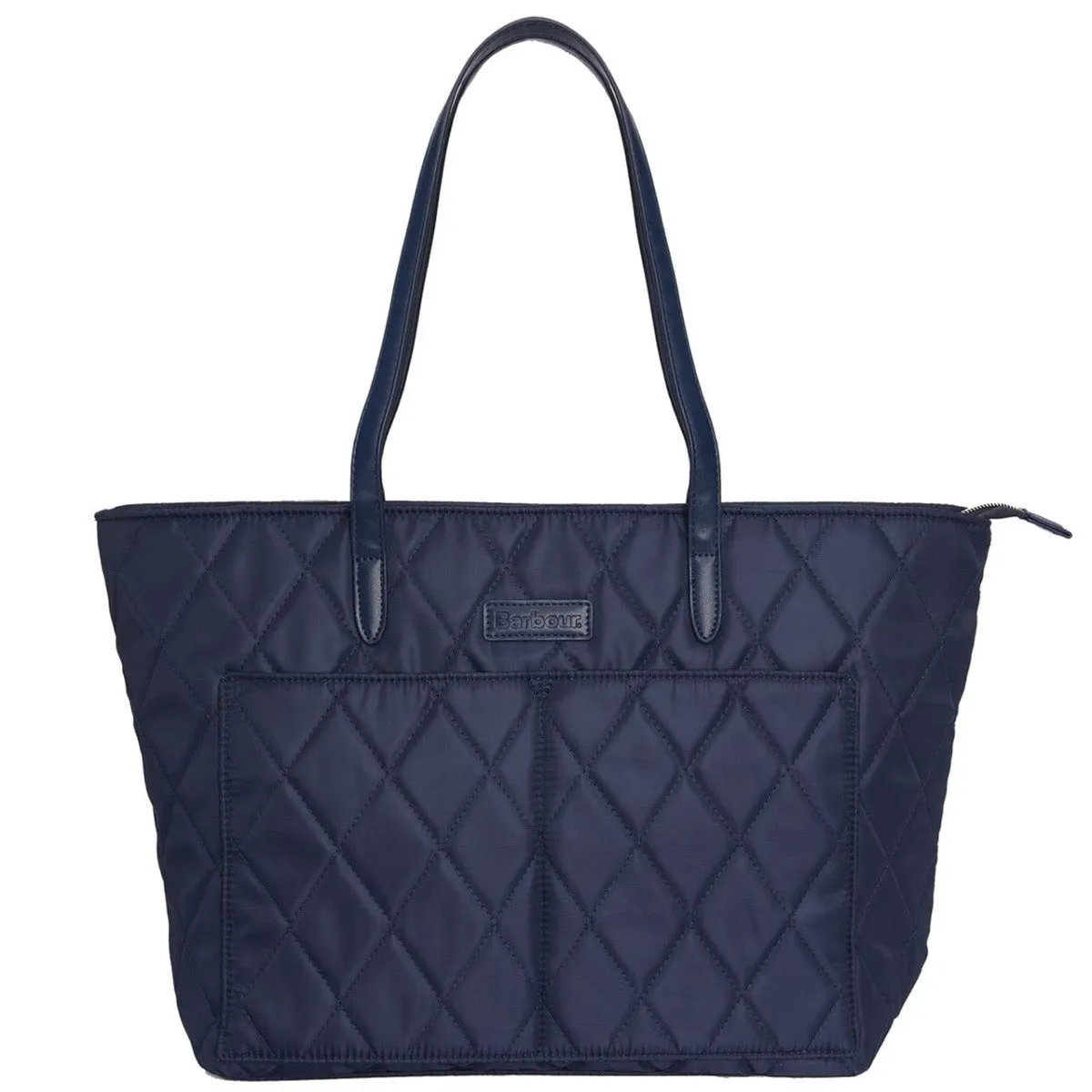 Barbour Ladies Quilted Tote Bag in Navy