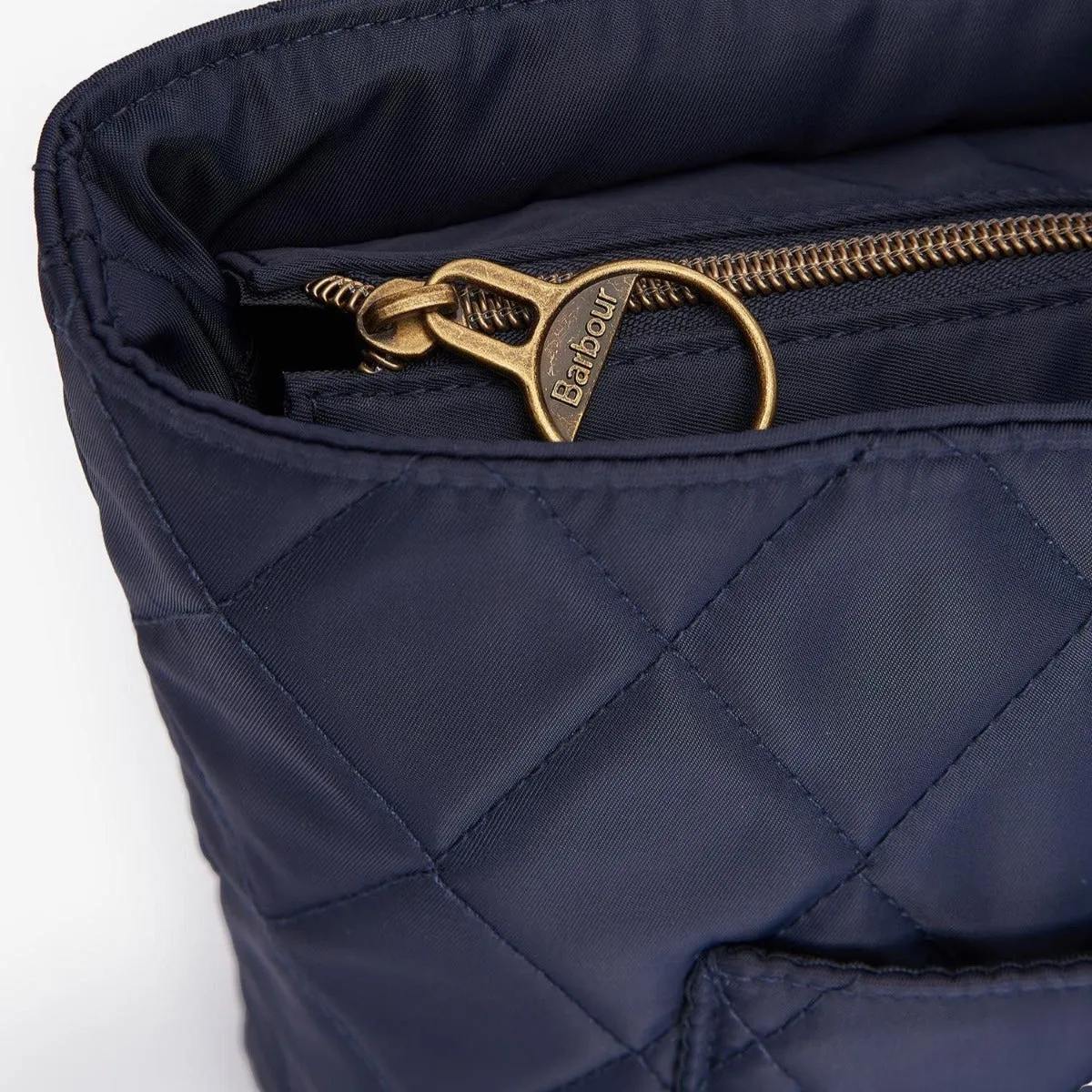 Barbour Ladies Quilted Tote Bag in Navy