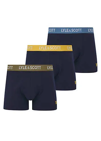 Barclay Pack of 3 Underwear Trunks by Lyle & Scott Lounge | Look Again