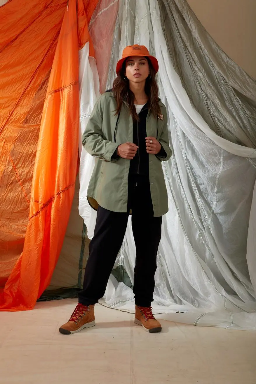 Bora Vintage Nylon Jacket - Olive Surplus