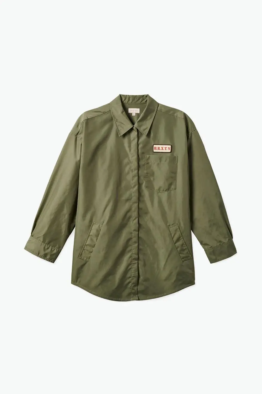 Bora Vintage Nylon Jacket - Olive Surplus