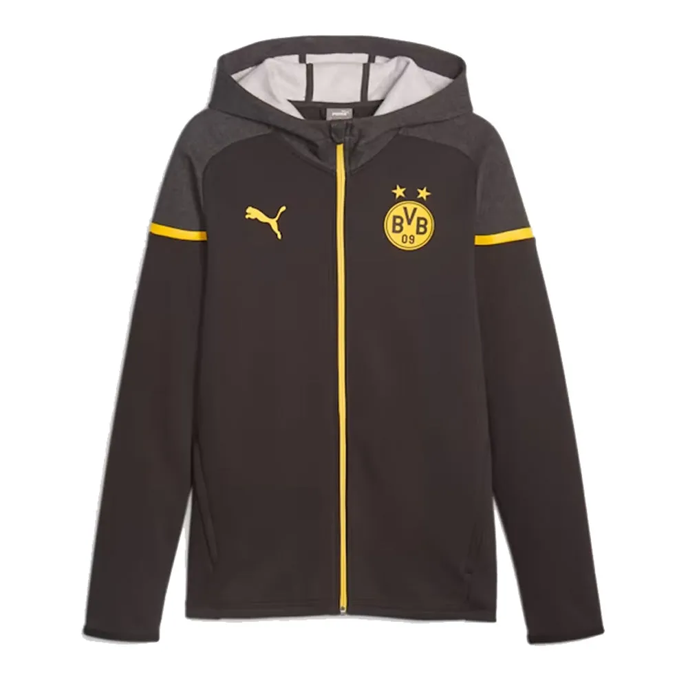 Borussia Dortmund Casuals Hooded Jacket (Black/Yellow)