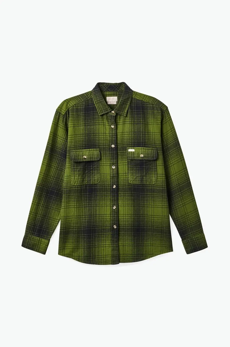 Bowery Boyfriend Flannel - Chive/Black