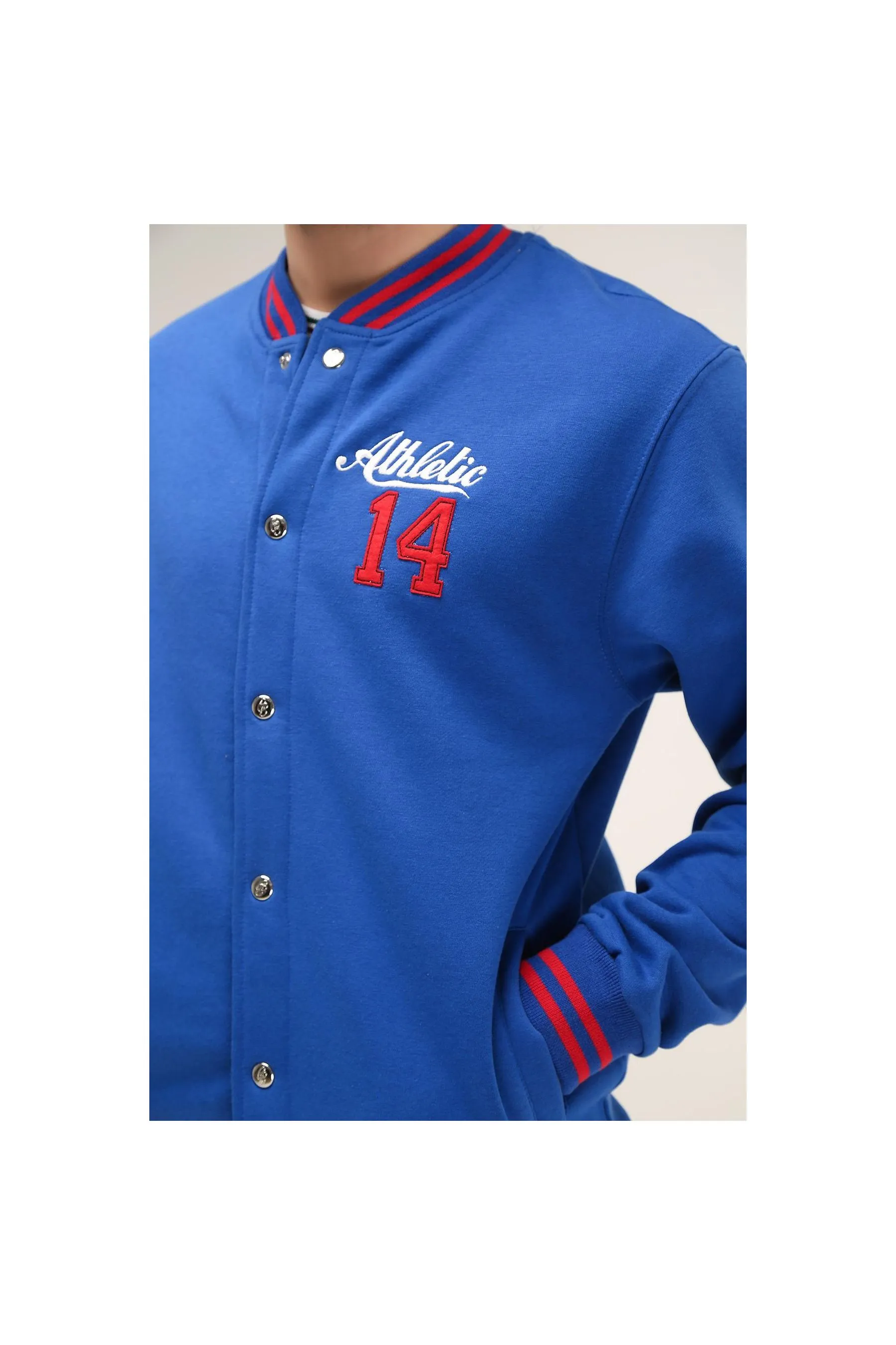 BRACKETS Zipper Jacket Royal Blue Men Jackets