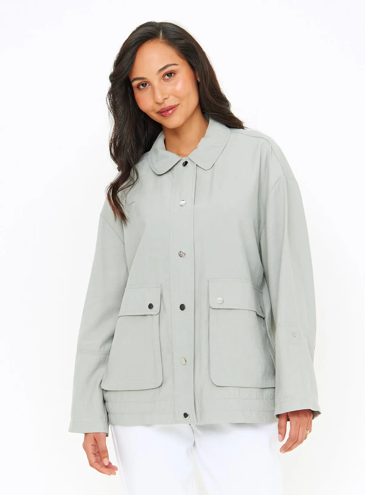 Buy Grey Lightweight Utility Jacket 16 | Jackets | Tu