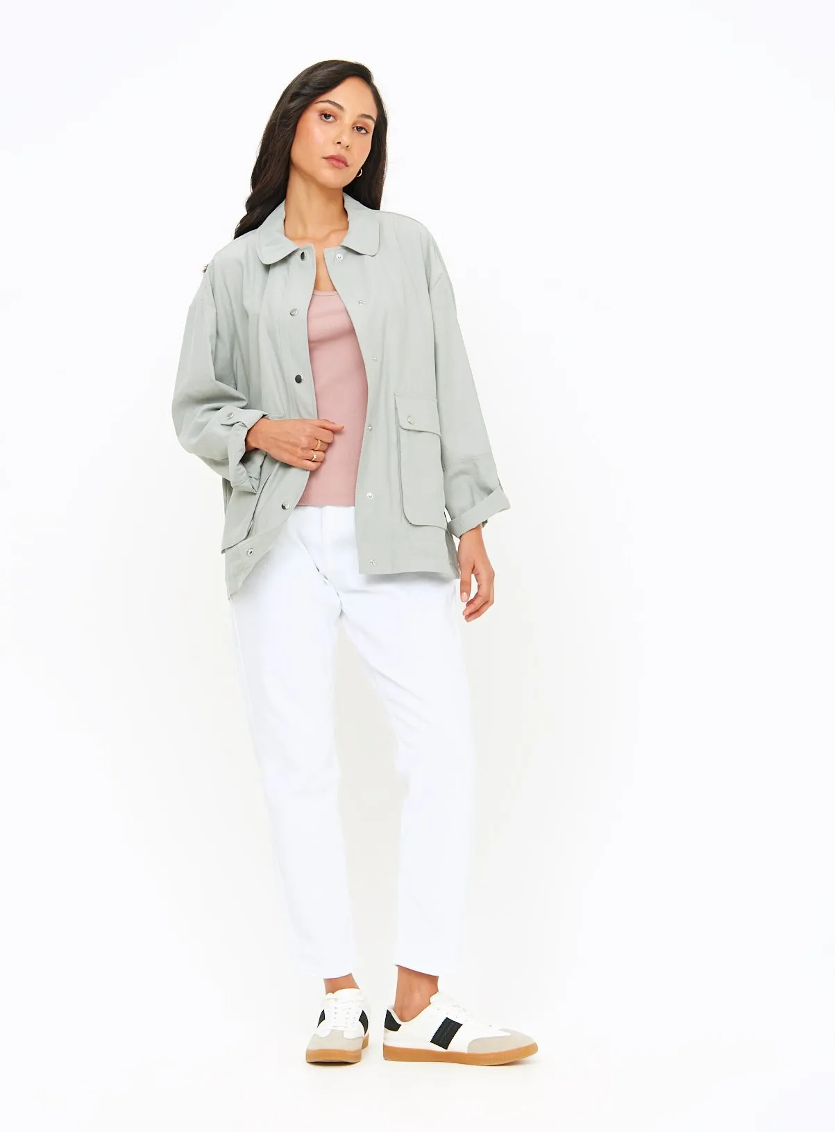 Buy Grey Lightweight Utility Jacket 16 | Jackets | Tu