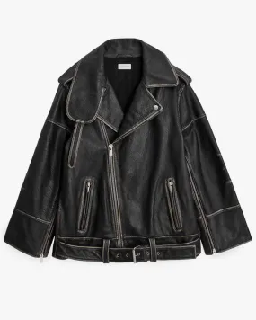 By Malene Birger Beatrisse Leather Jacket Black