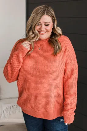 Captivating In Color Knit Sweater- Sherbet