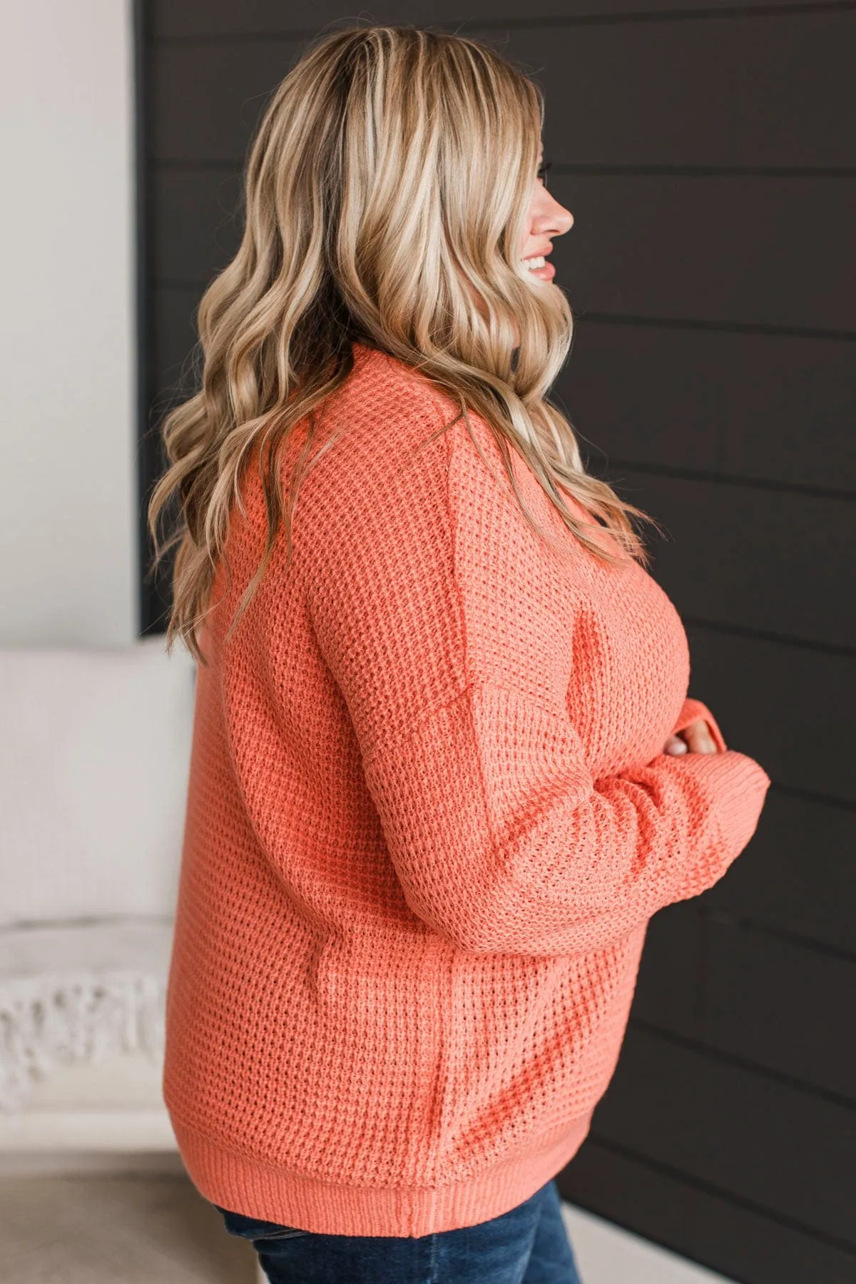 Captivating In Color Knit Sweater- Sherbet