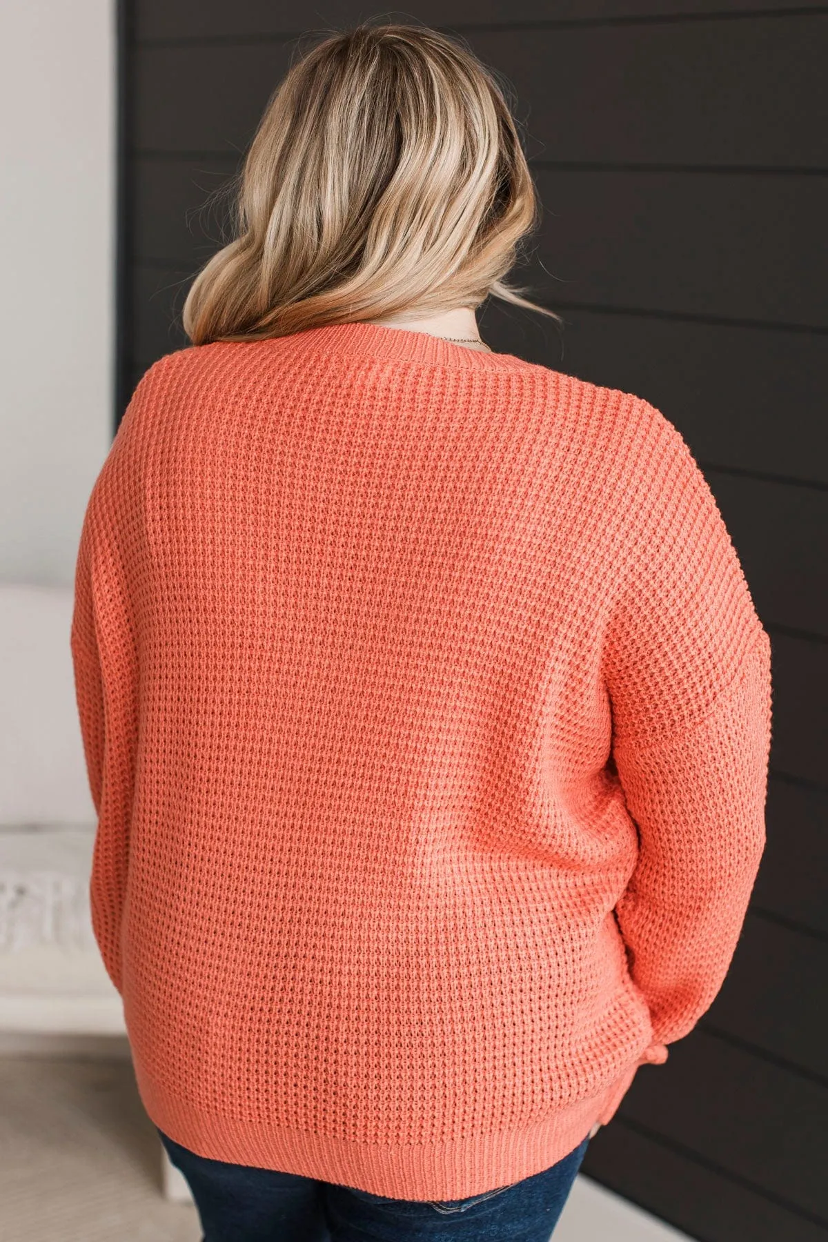 Captivating In Color Knit Sweater- Sherbet