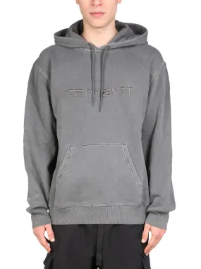 Carhartt WIP Logo Embroidered Drawstring Hoodie