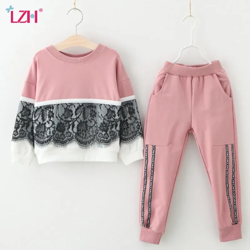 Children Clothing 2019 Spring Autumn Toddler Girls Clothes 2pcs Outfit Kids Clothes Girls Tracksuit Suit For Girls Clothing Sets