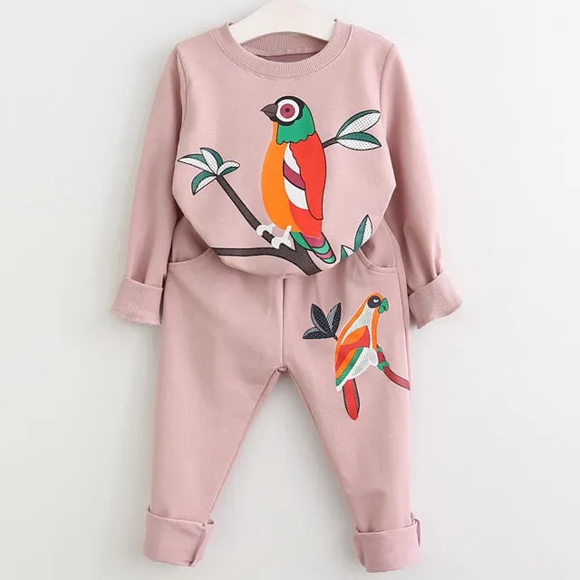 Children Clothing 2019 Spring Autumn Toddler Girls Clothes 2pcs Outfit Kids Clothes Girls Tracksuit Suit For Girls Clothing Sets