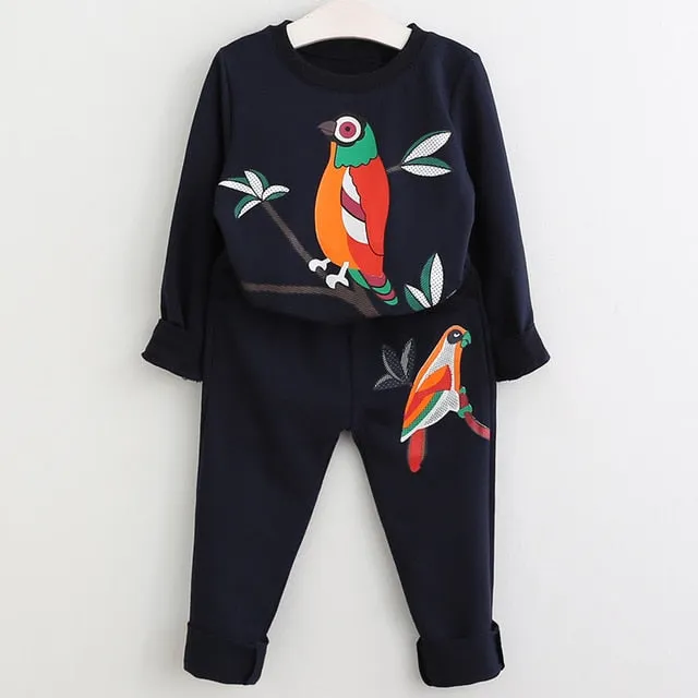 Children Clothing 2019 Spring Autumn Toddler Girls Clothes 2pcs Outfit Kids Clothes Girls Tracksuit Suit For Girls Clothing Sets