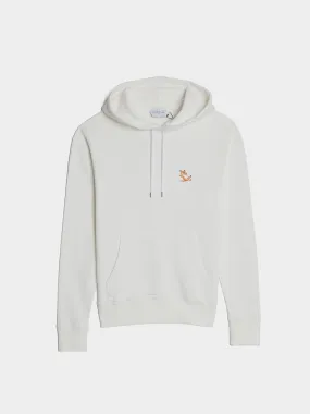 Chillax Fox Patch Classic Hoodie, Ecru