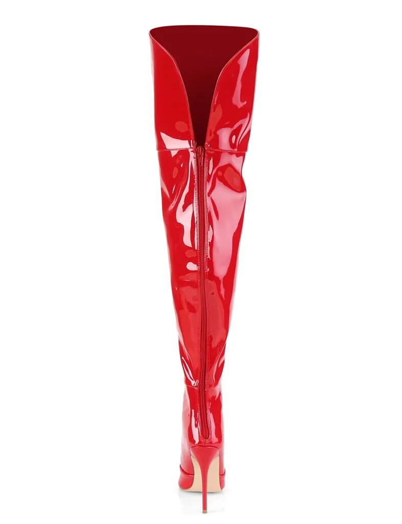 COURTLY-3012 THIGH HIGH BOOTS  PRE ORDER 