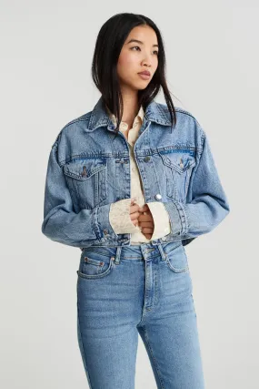 Cropped denim jacket