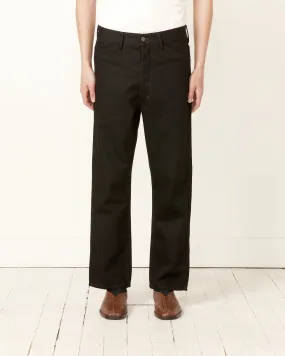 Curved 5 Pocket Pant in Black