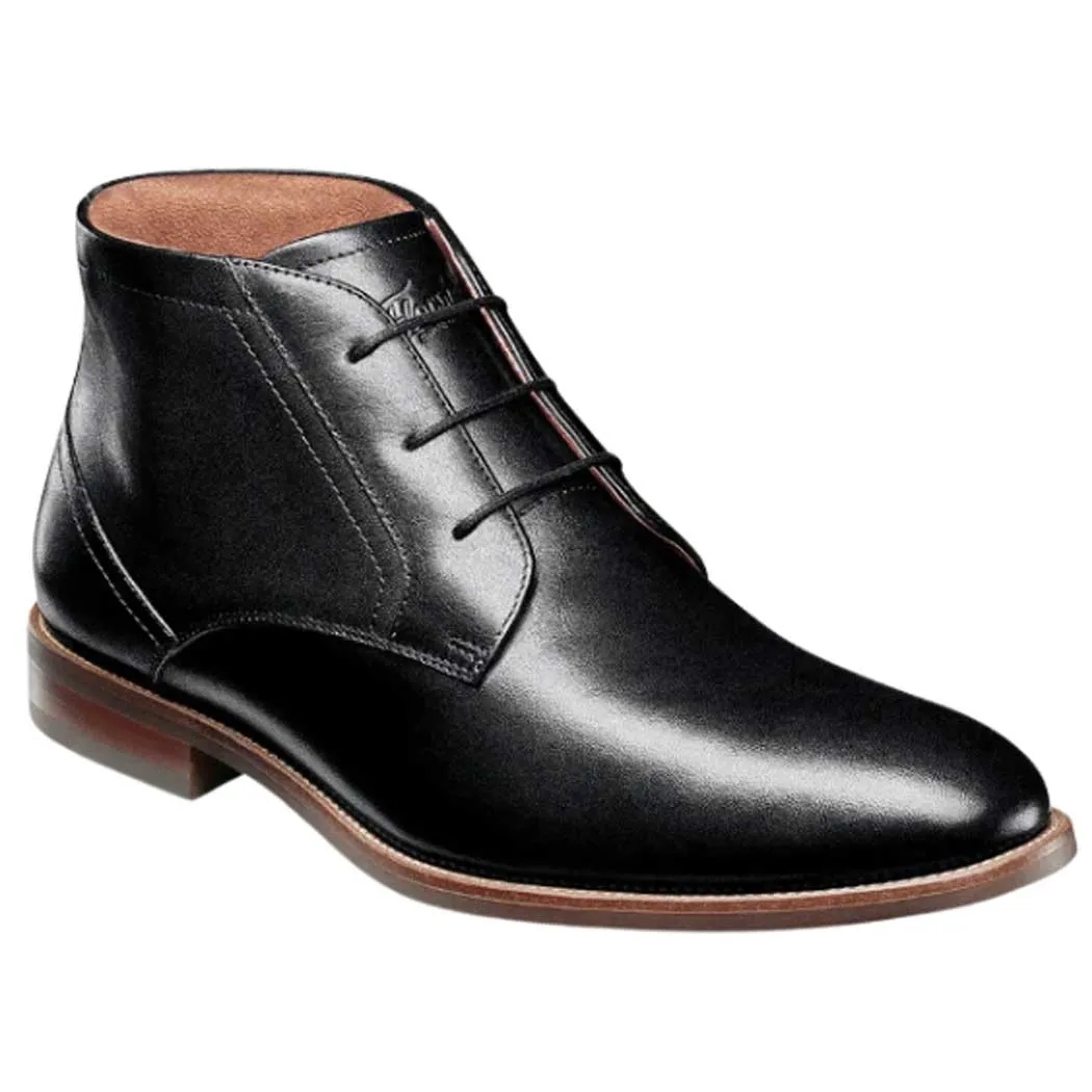 Florsheim Rucci Plain Toe Chukka Boot Black (Men's)