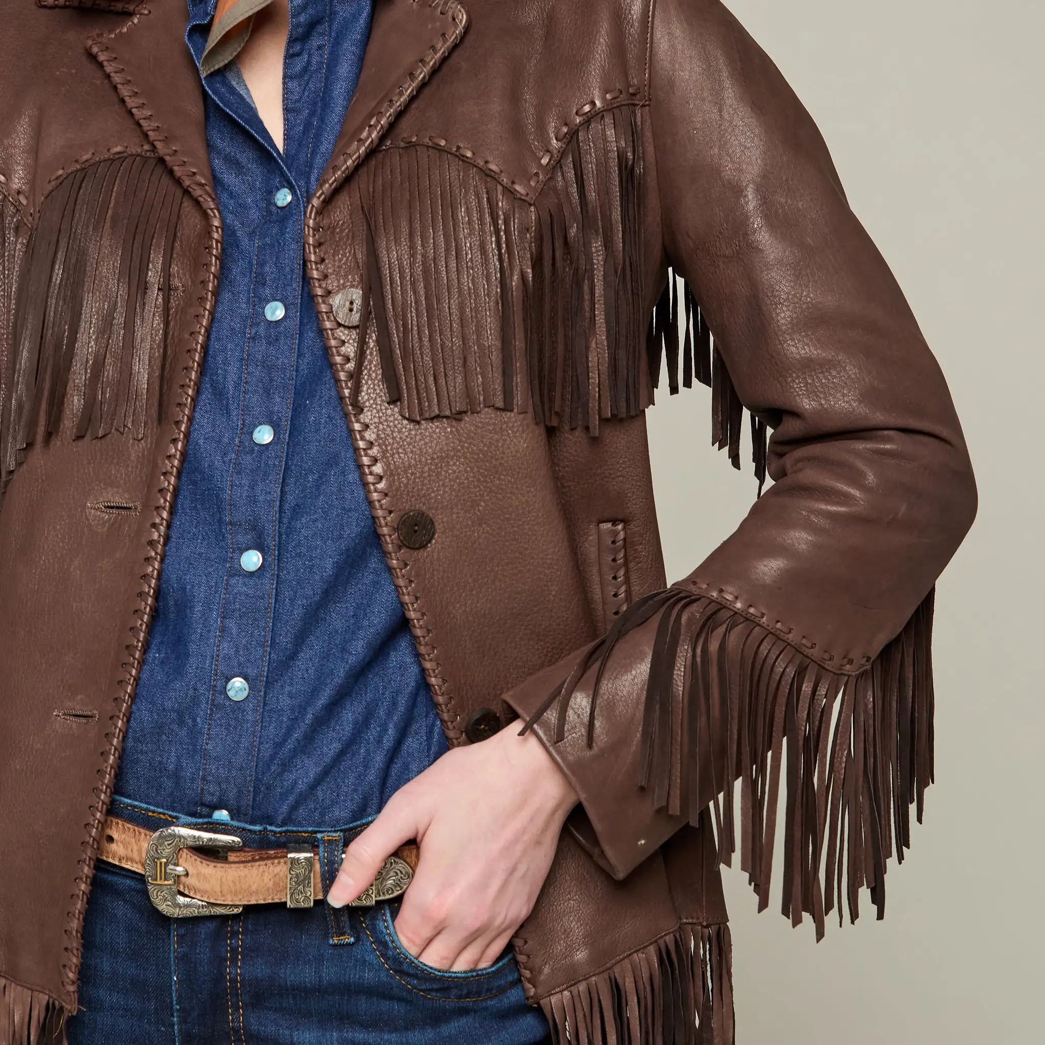 Fringe Jacket :: Chocolate