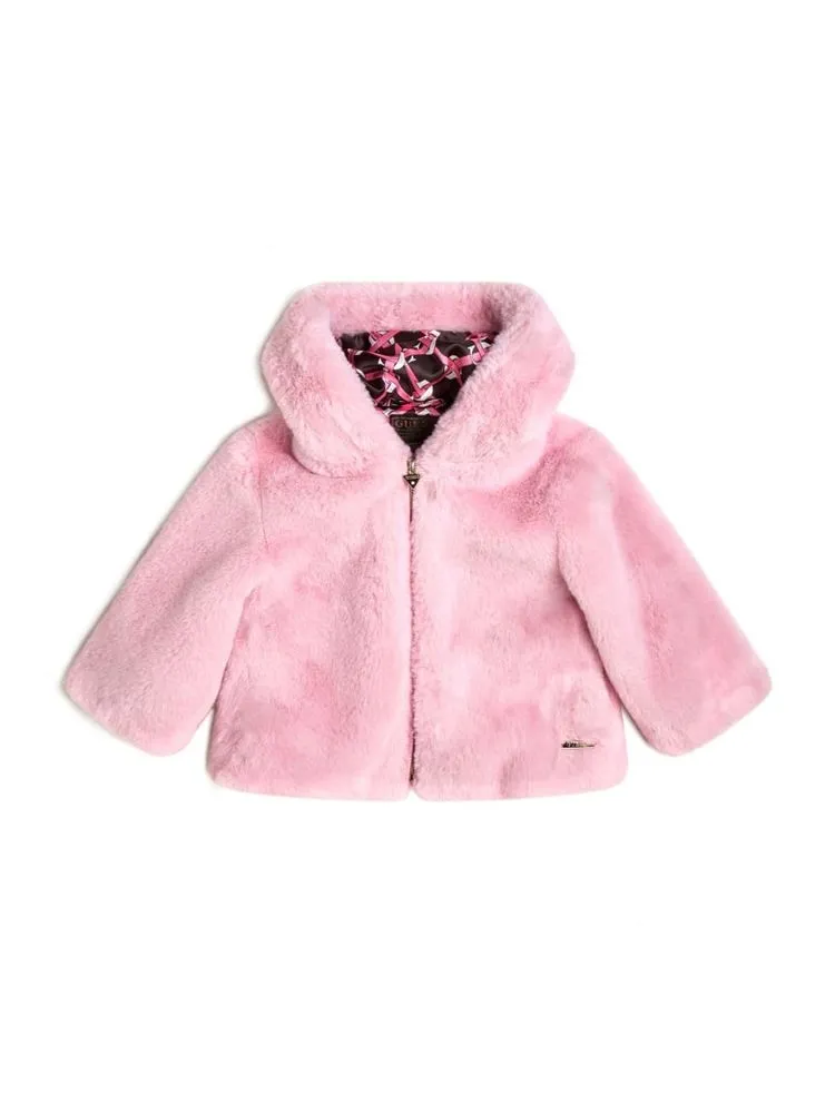 Guess Hooded Faux-Fur Jackets (3M-7)