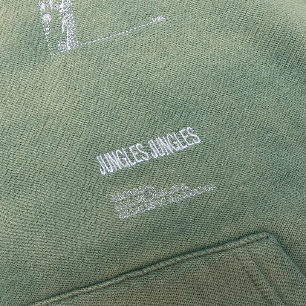 Hard Times Never Last Hoodie - Green