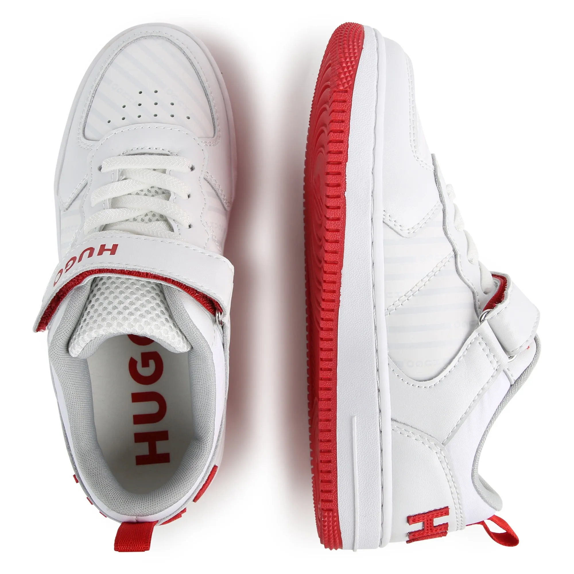 Hugo Sneaker Strap Logo White