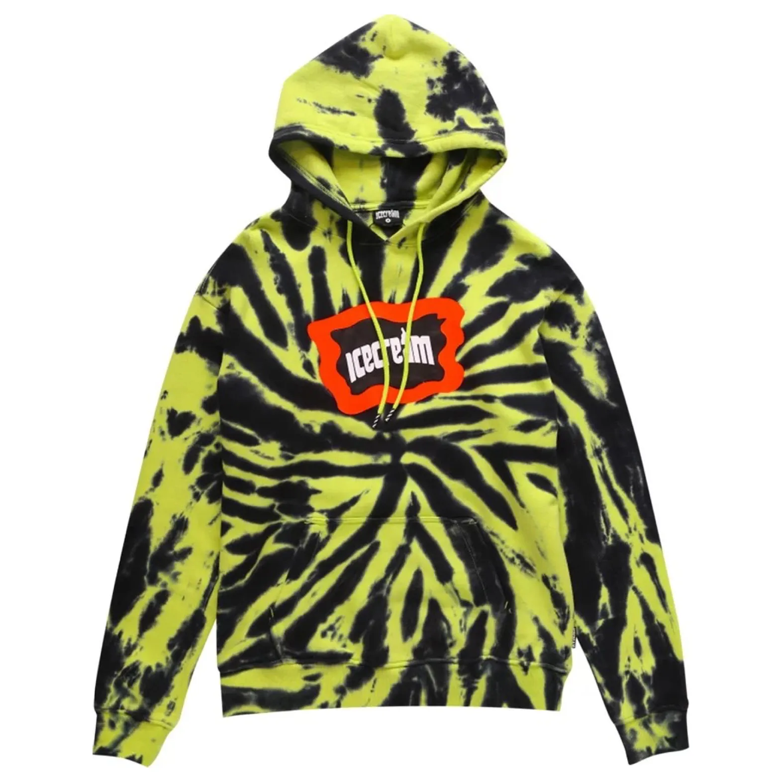 ICE CREAM STONE HOODIE - NEON YELLOW