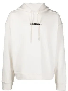 Jil Sander Hoodie à logo imprimé