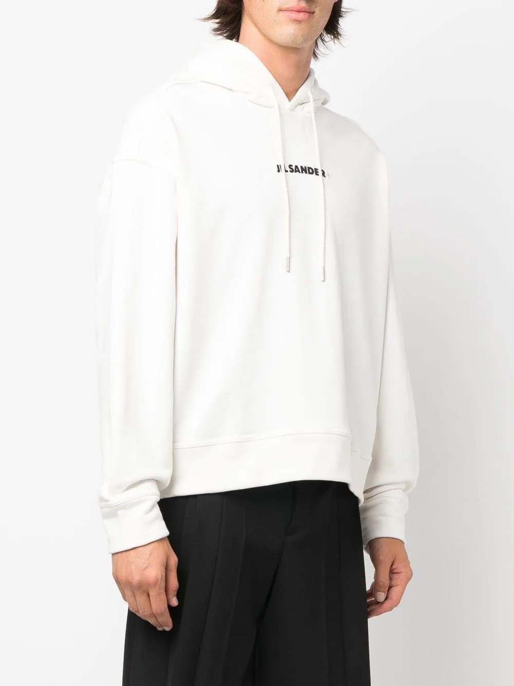 Jil Sander Hoodie à logo imprimé