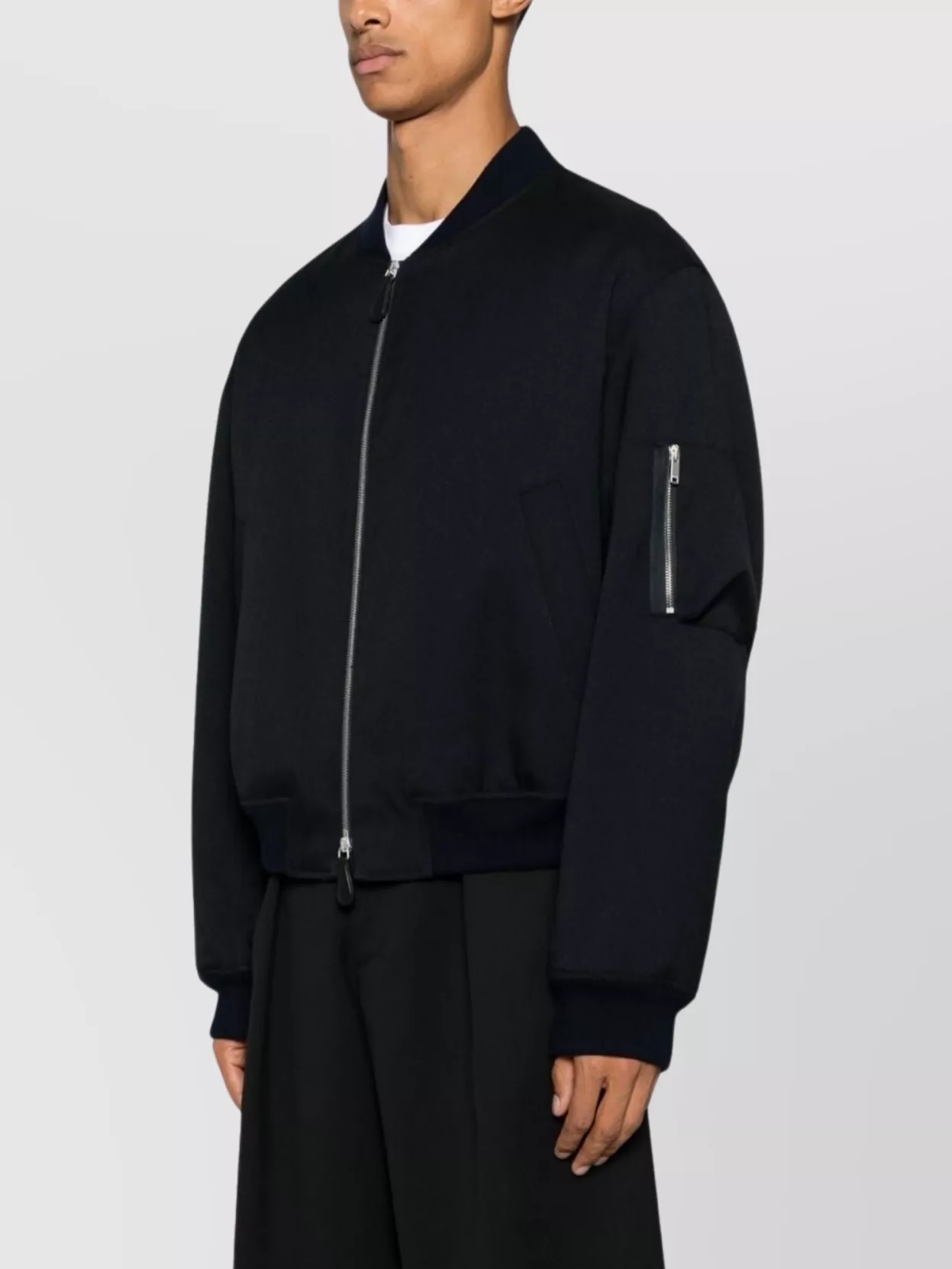 Jil Sander   Padded drop shoulder baseball collar jackets