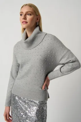 Joseph Ribkoff, 234606 Studded Knit Sweater