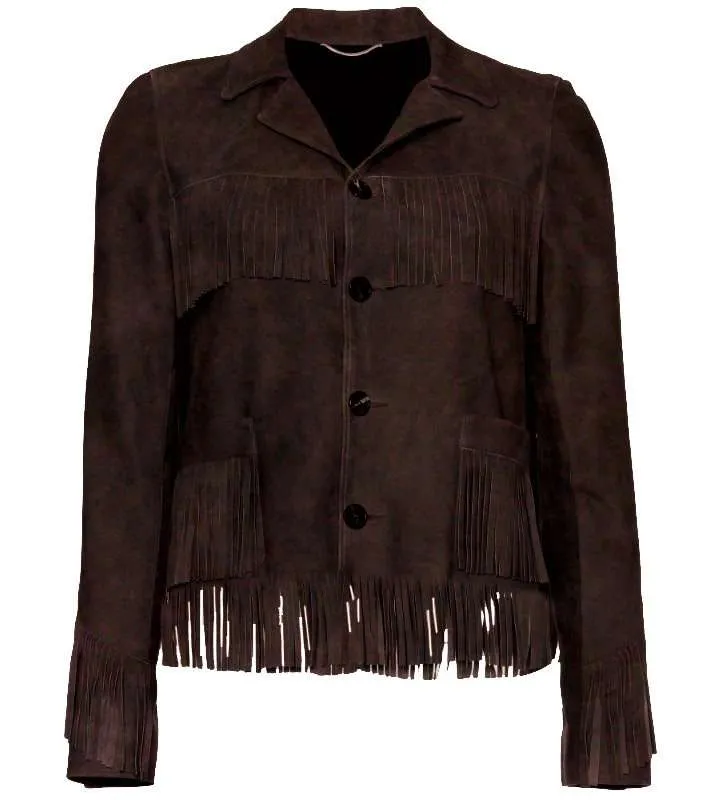 kate moss fringe suede jacket | New American Jackets