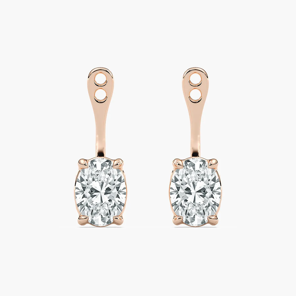 Lab Grown Diamond Drop Earring Jackets