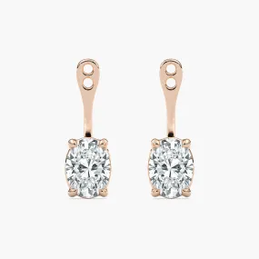 Lab Grown Diamond Drop Earring Jackets