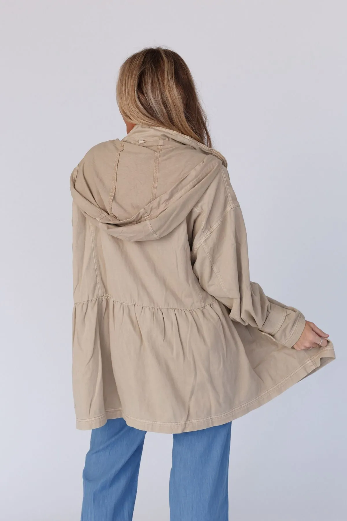 Layers On Layers Perfect Boho Parka - Ivory