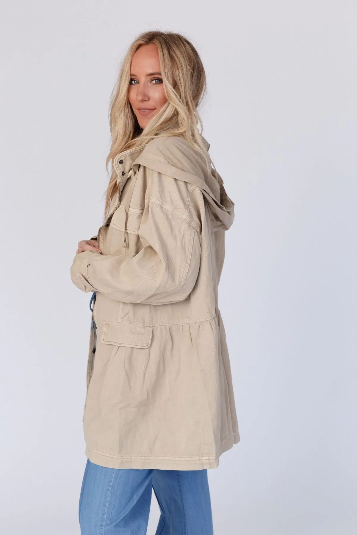 Layers On Layers Perfect Boho Parka - Ivory