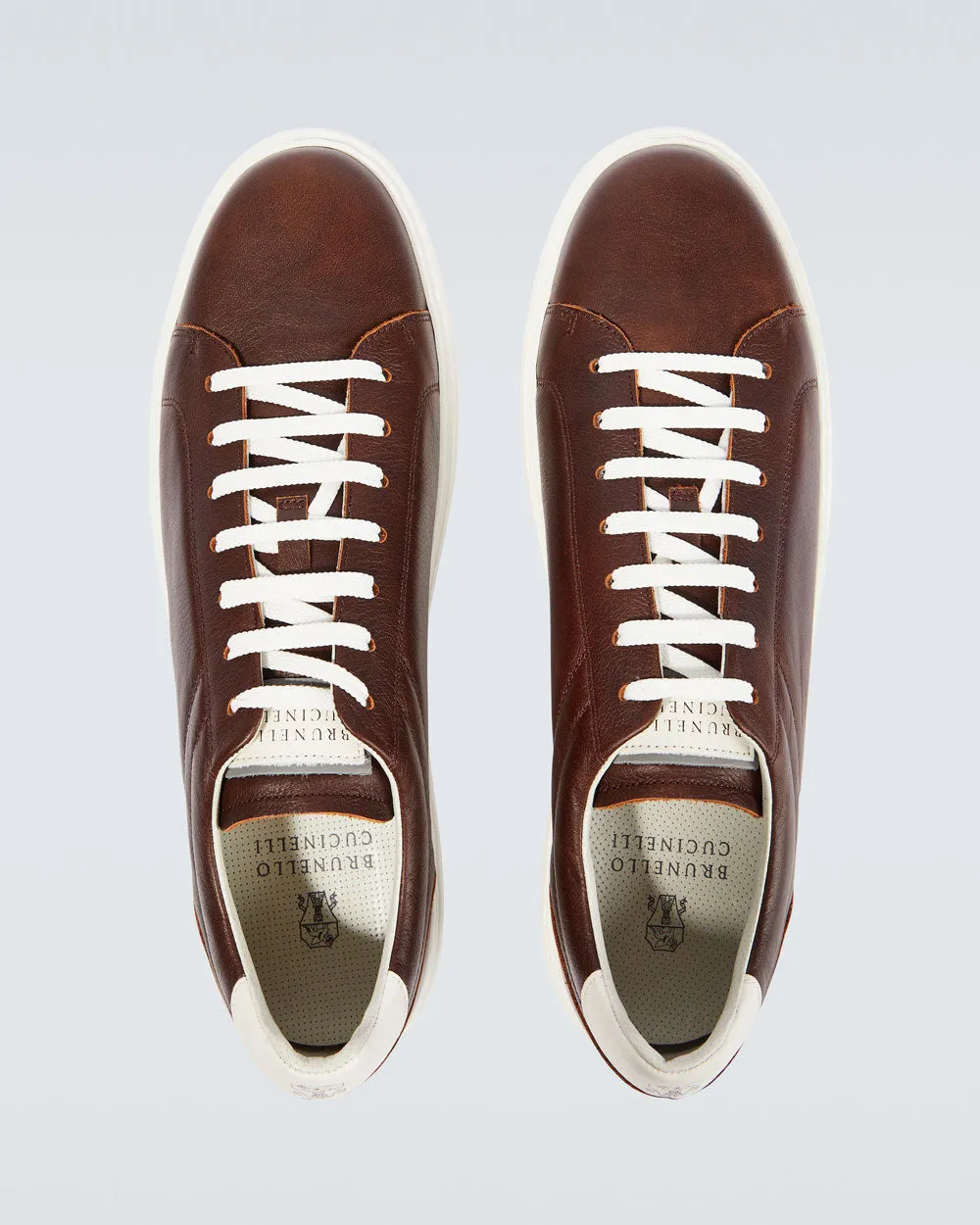 Leather Airsole Sneaker in Brown