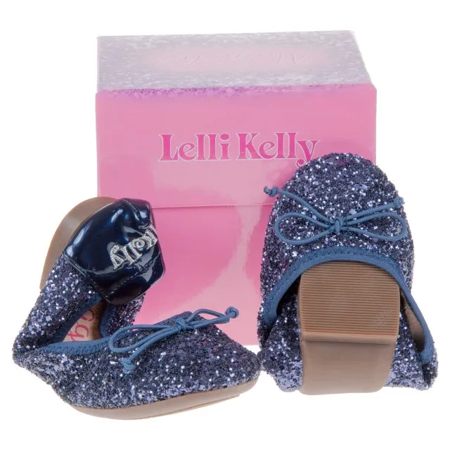 LELLI KELLY LK 4110 BLUE MAGIC BALLERINA SHOES MAGICHE