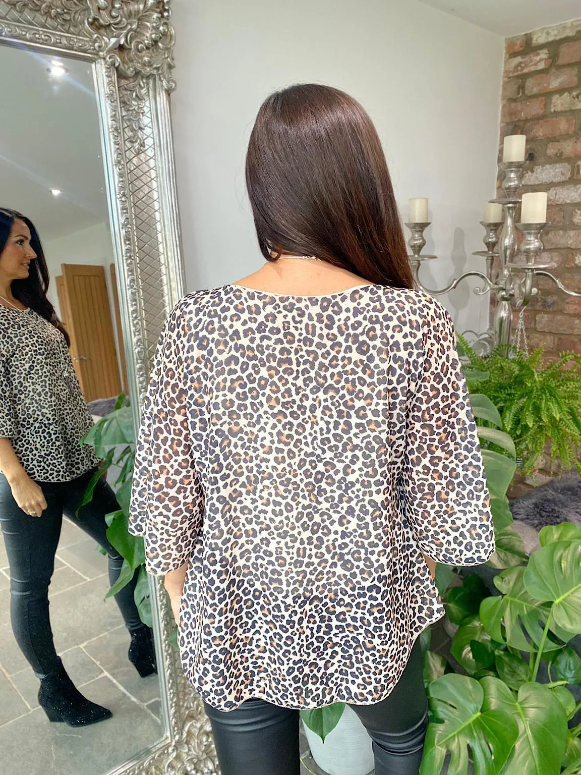 Leopard Chiffon Blouse Riley